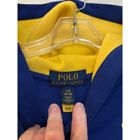 Polo Ralph Lauren Hoodie Sweatshirt Youth Large 14 - 16 Alpine Racing - Picture 4 of 7
